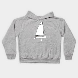 Interclub Dinghy Sailboat Kids Hoodie